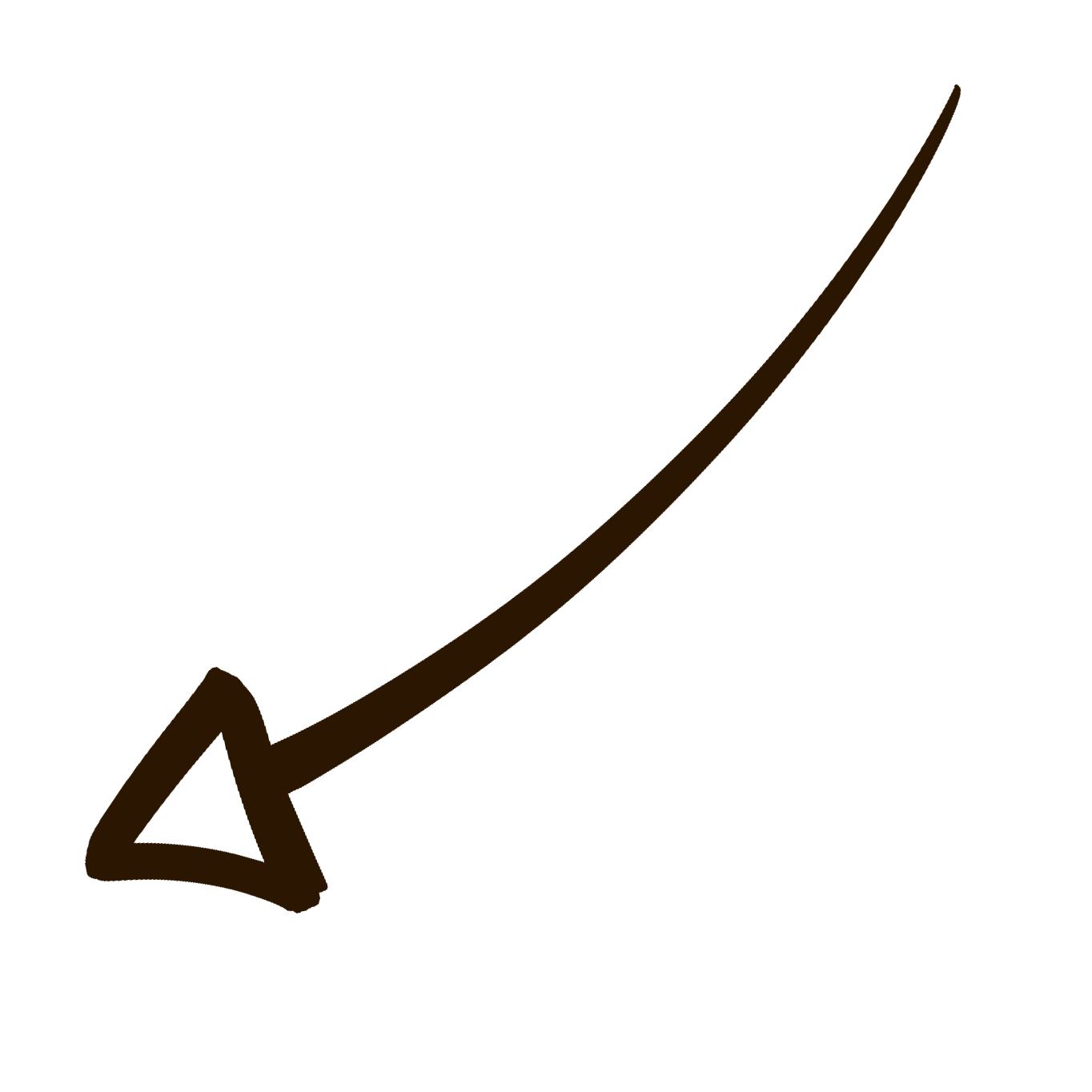 Hand drawn arrow