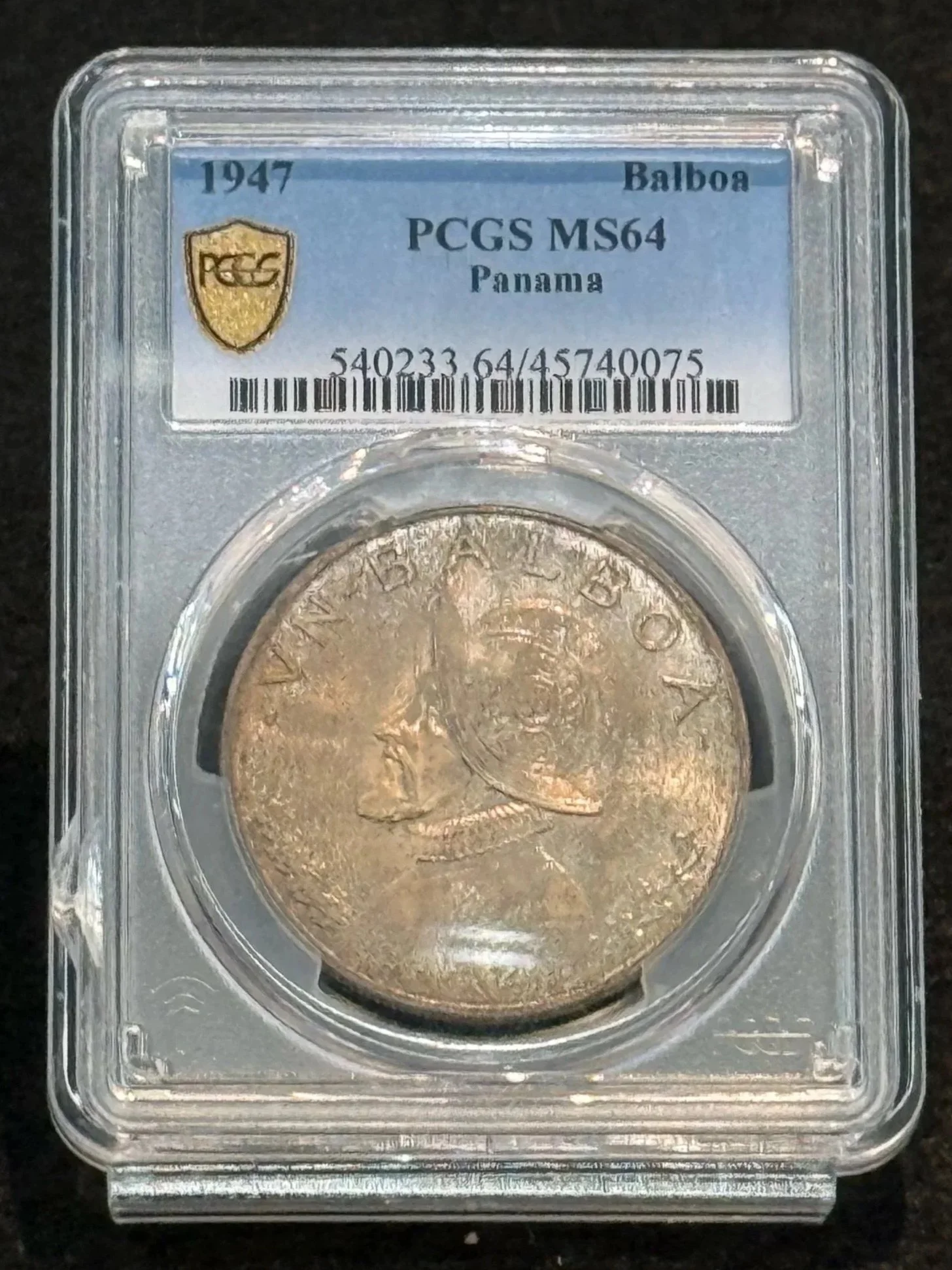 1947 Panama Balboa – PCGS MS64