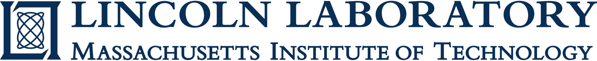 Lincoln Laboratory logo with text 'Lincoln Laboratory Massachusetts Institute of Technology'.