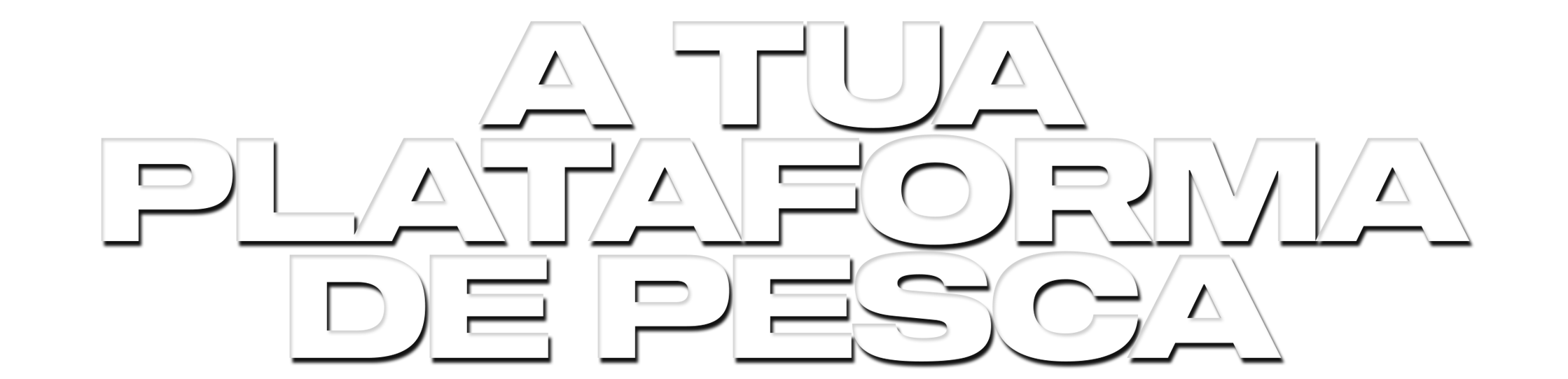 Texto em português: A água na plataforma de pesca