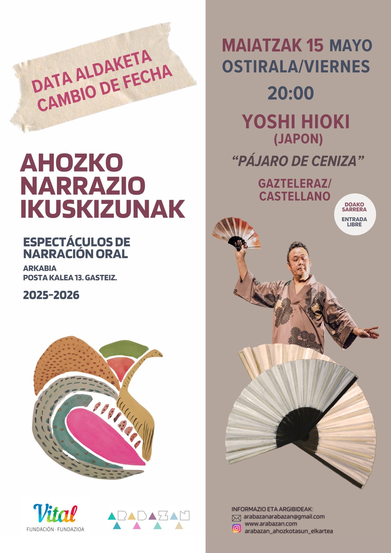 PÁJARO DE CENIZA. YOSHI HIOKI.