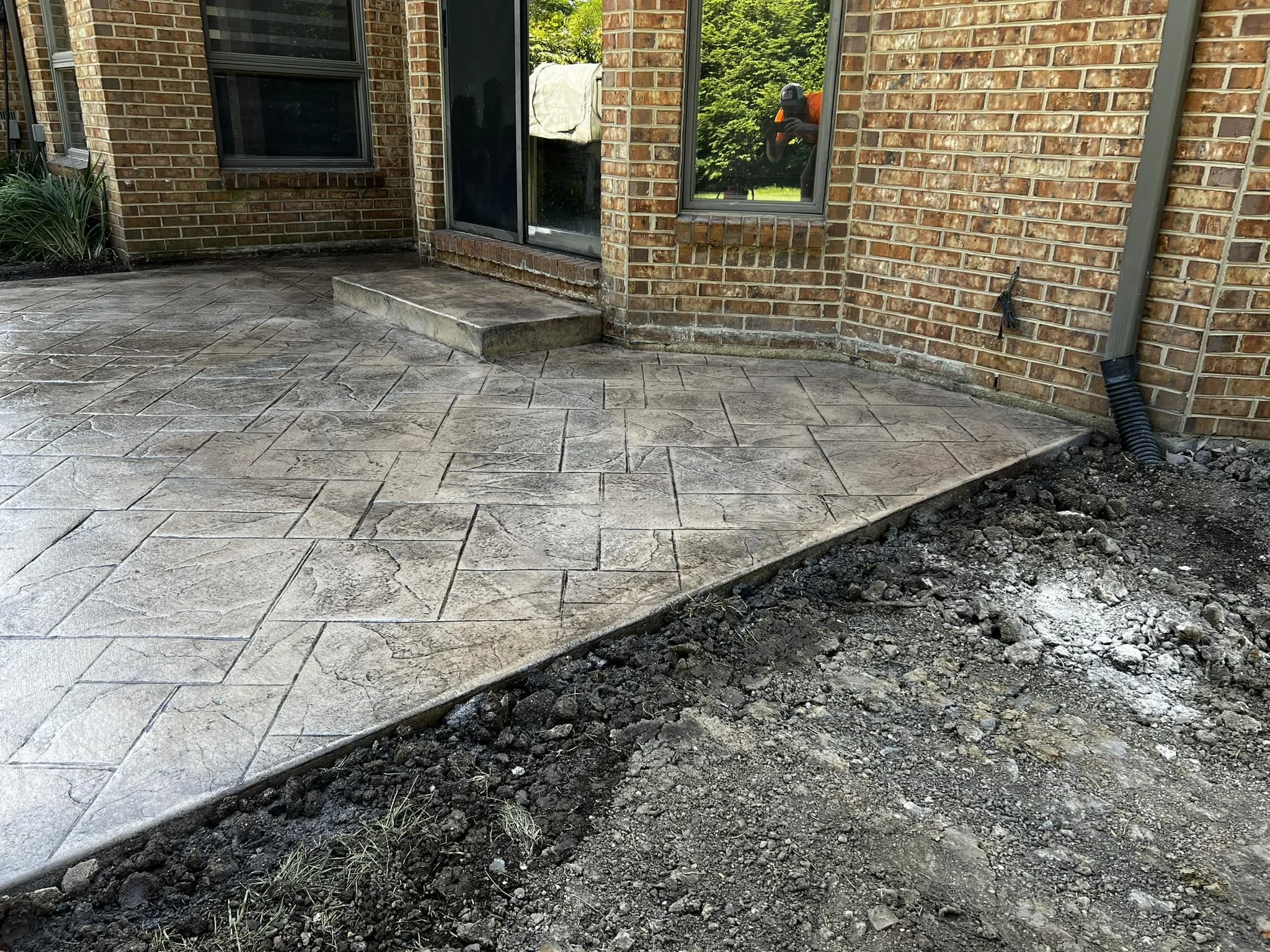 ashlar slate with antiquing