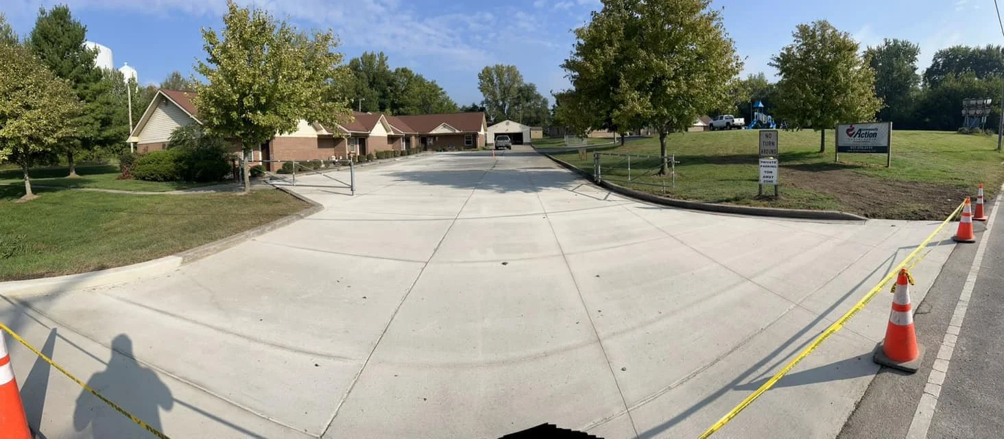 Commercial Driveway and Parking lot done in Xenia