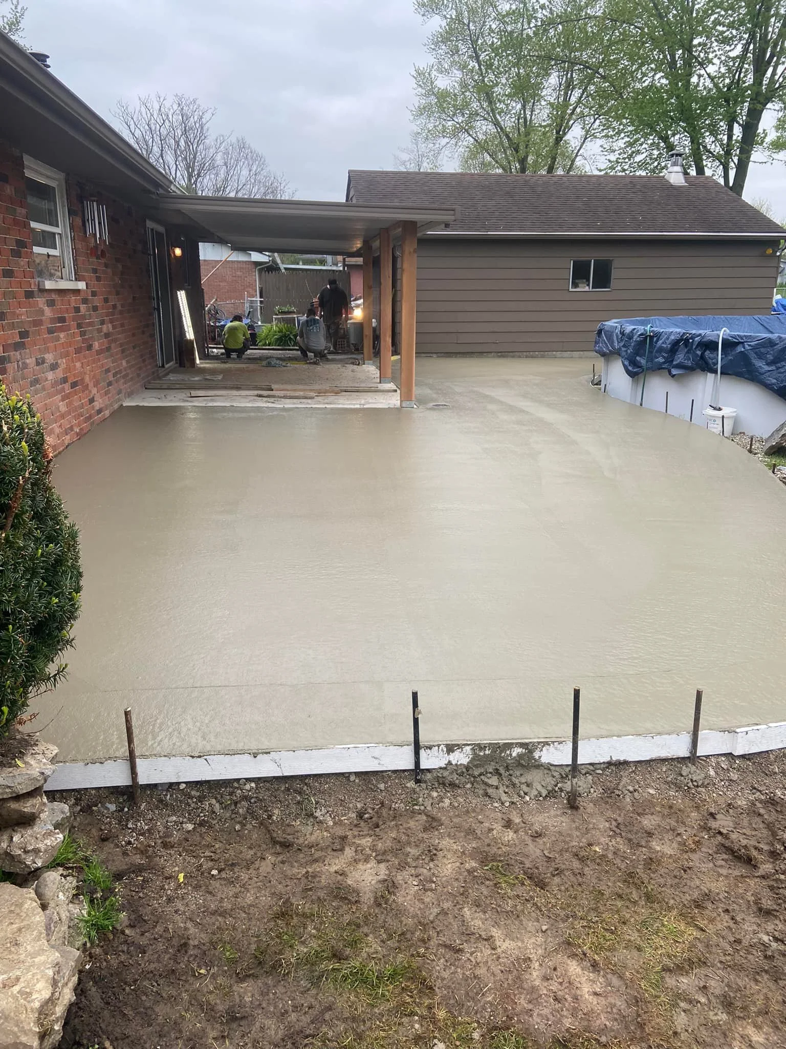 Back Patio and pool entrance