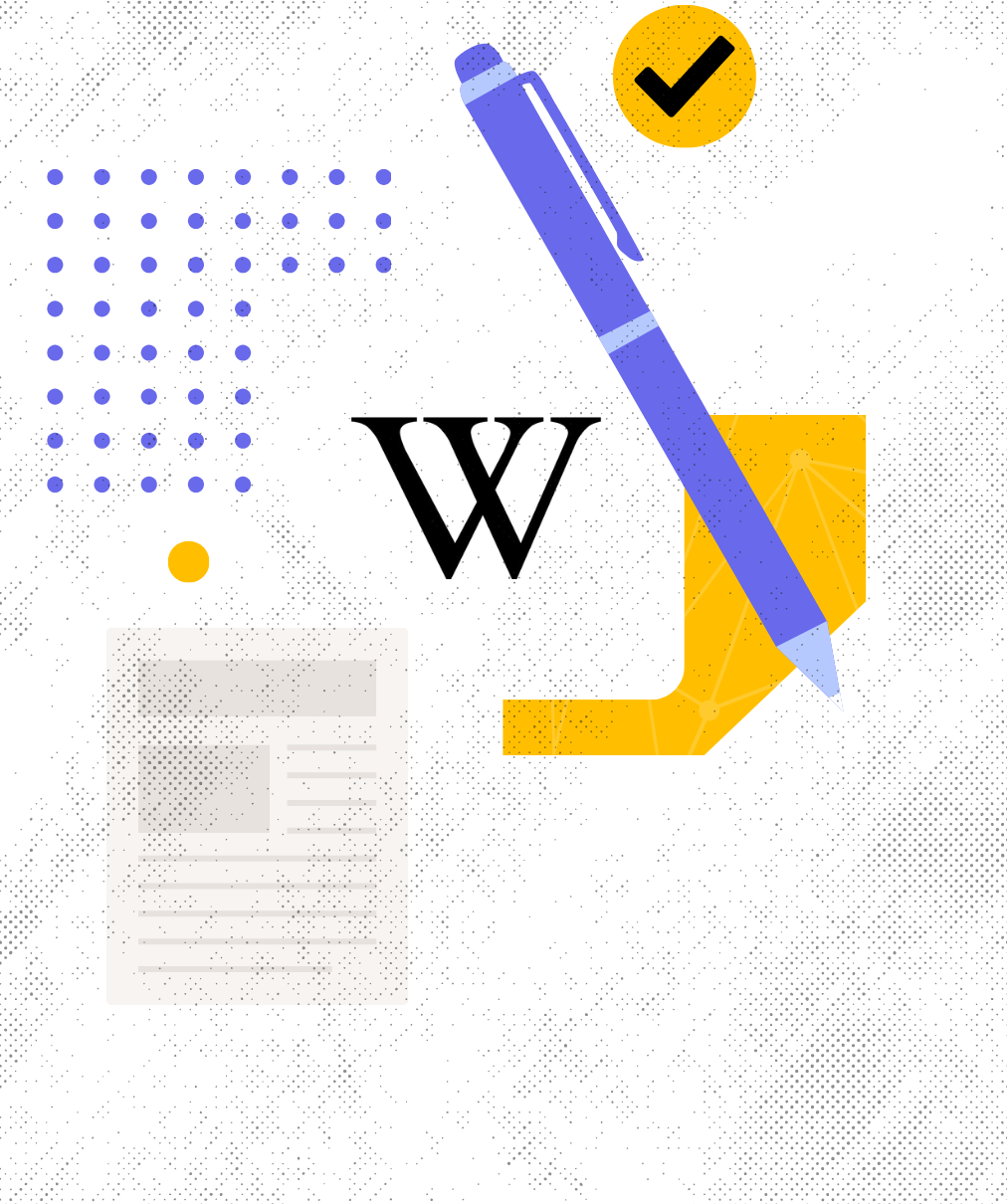 Wikipedia and PR themed collage