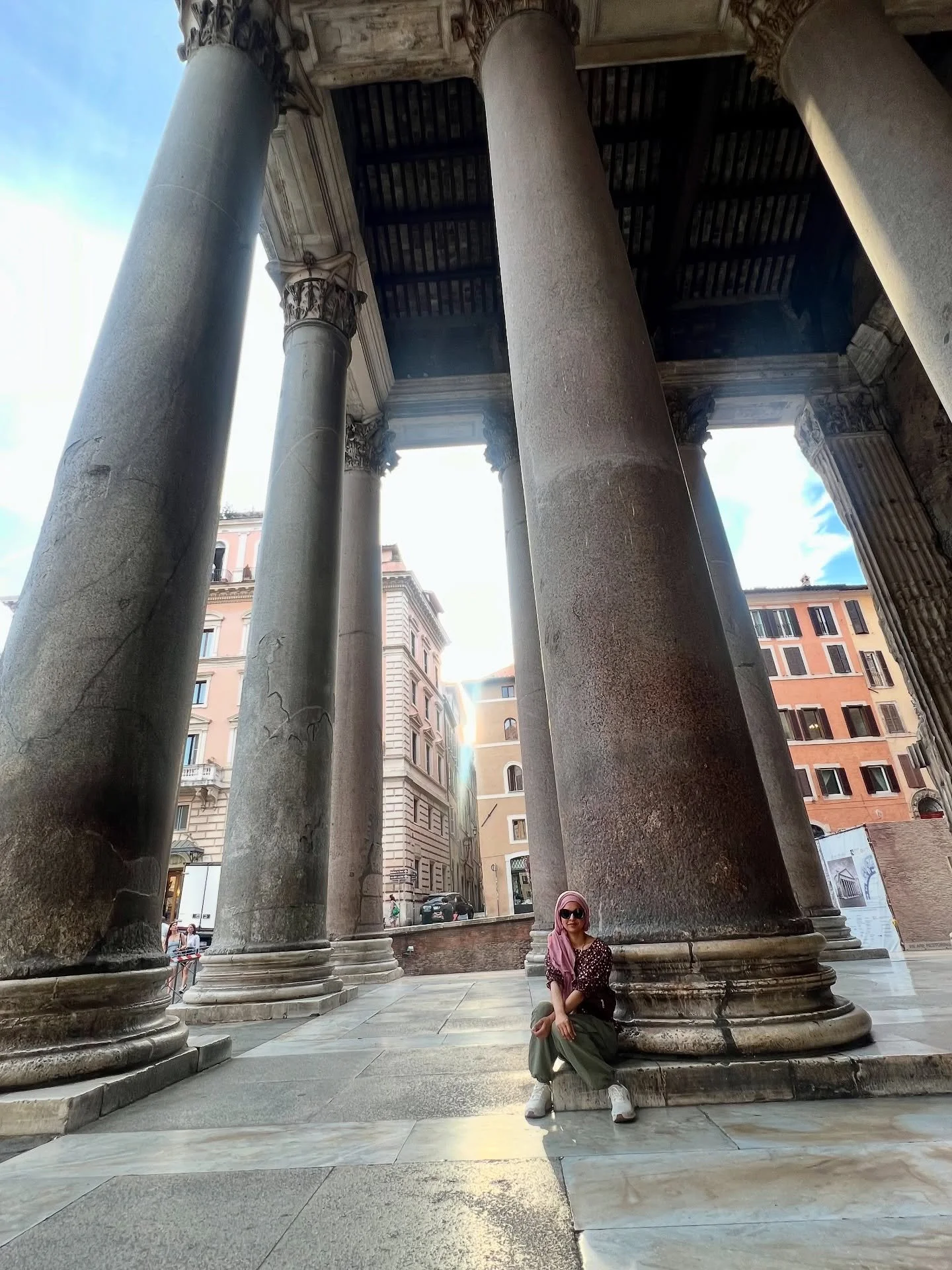 POV: Italy Edition! 

The pantheon is nearly 2000 years old, built between 118- 25 AD and then later transformed into a church in the 7th century. 

The oculus which is the hole at the centre of the pantheon serves as a light from within but fun fact