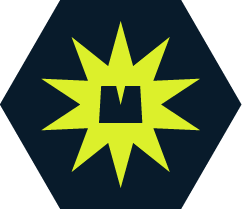 Icon for Turnkey projects. Bright green on dark blue background.