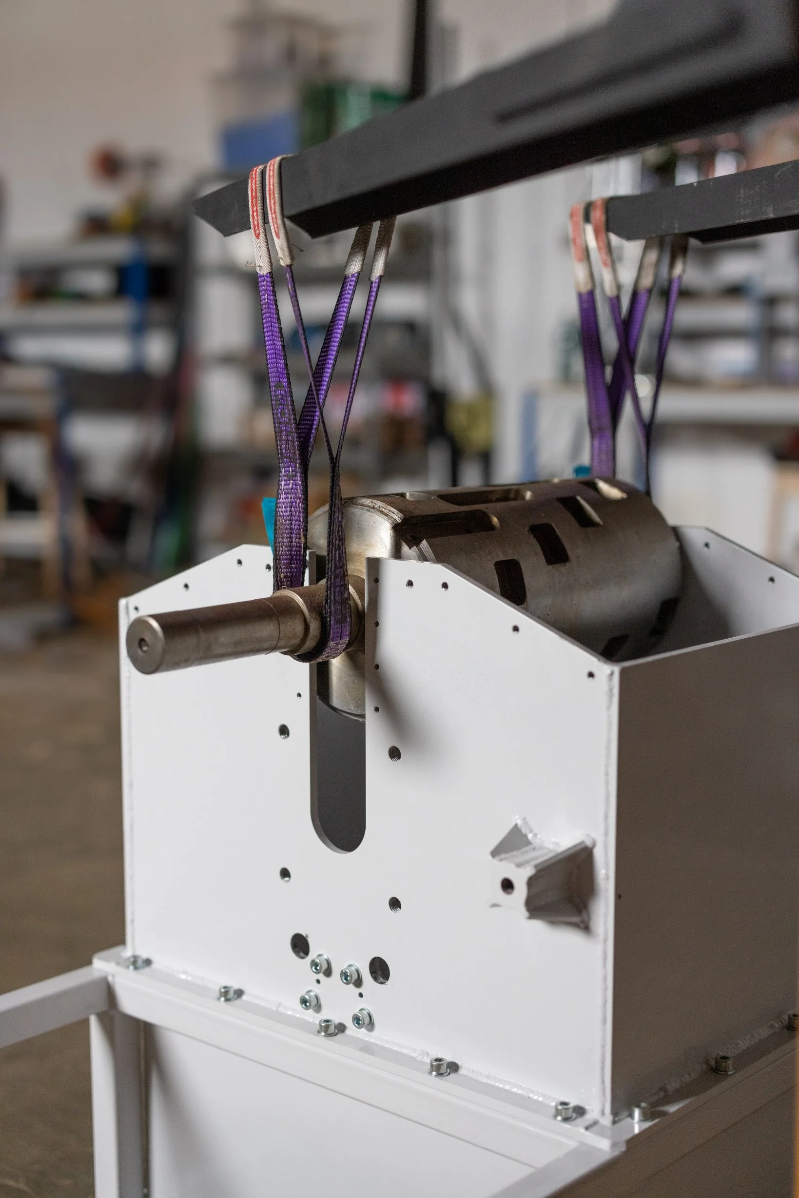 Assembling the Shredder Pro.