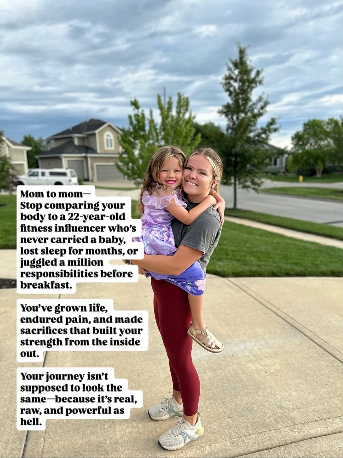 Let&rsquo;s normalize moms taking pride in their strength instead of shaming their reflection.
You don&rsquo;t owe the world &ldquo;bounce back.&rdquo;
You owe yourself grace, consistency, and confidence.

#stronghercollective