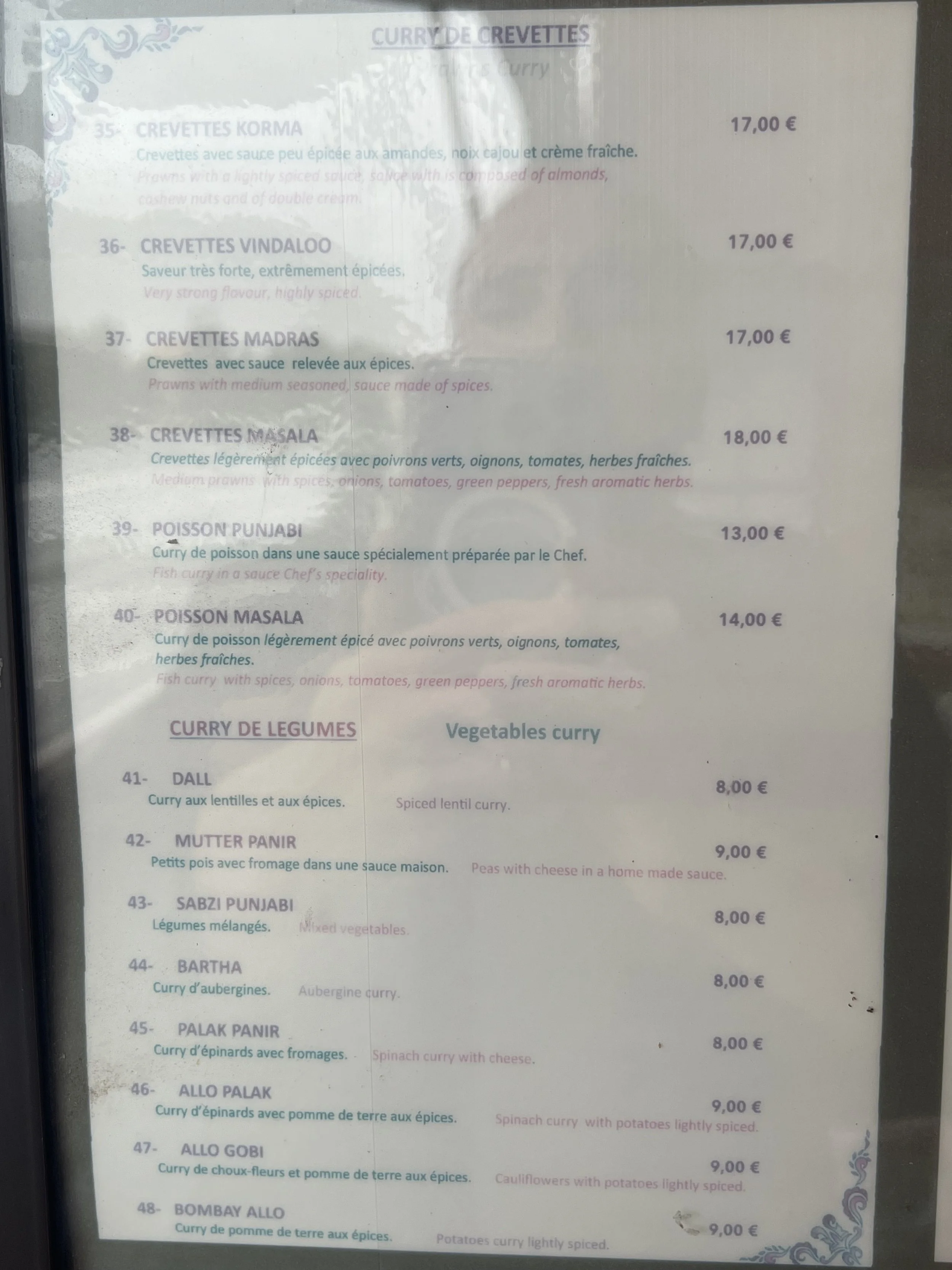 Le Punjab Perpignan Restaurant Menu 4.JPG