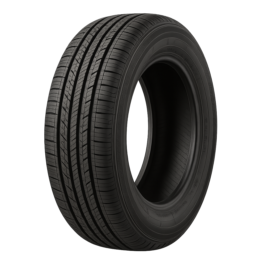 A summer tire with detailed tread pattern for vehicle use.