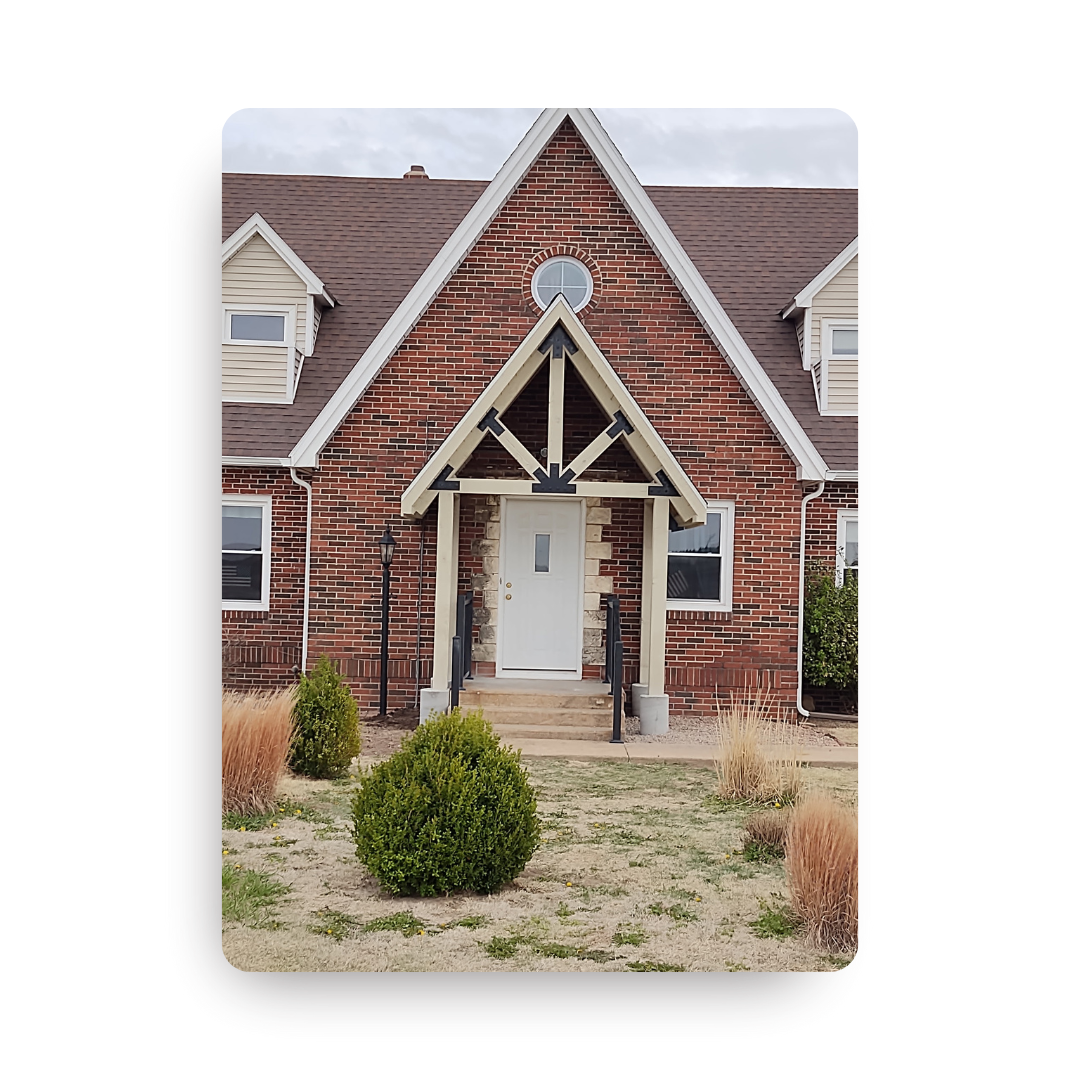 Home exterior renovation by All in One Construction.