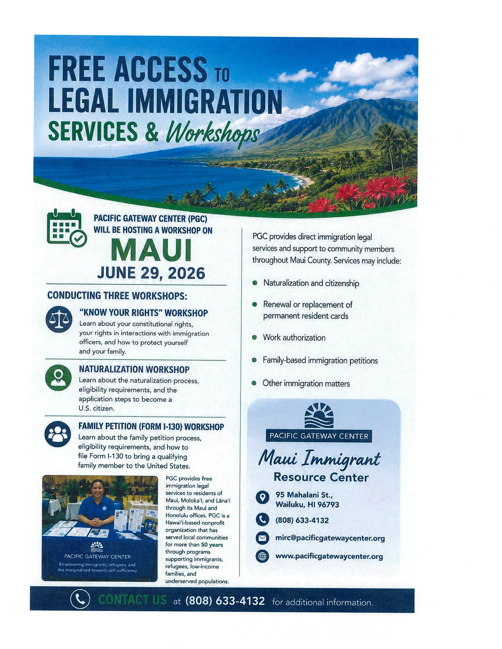 Pacific Gateway Center - Immigrant Resources