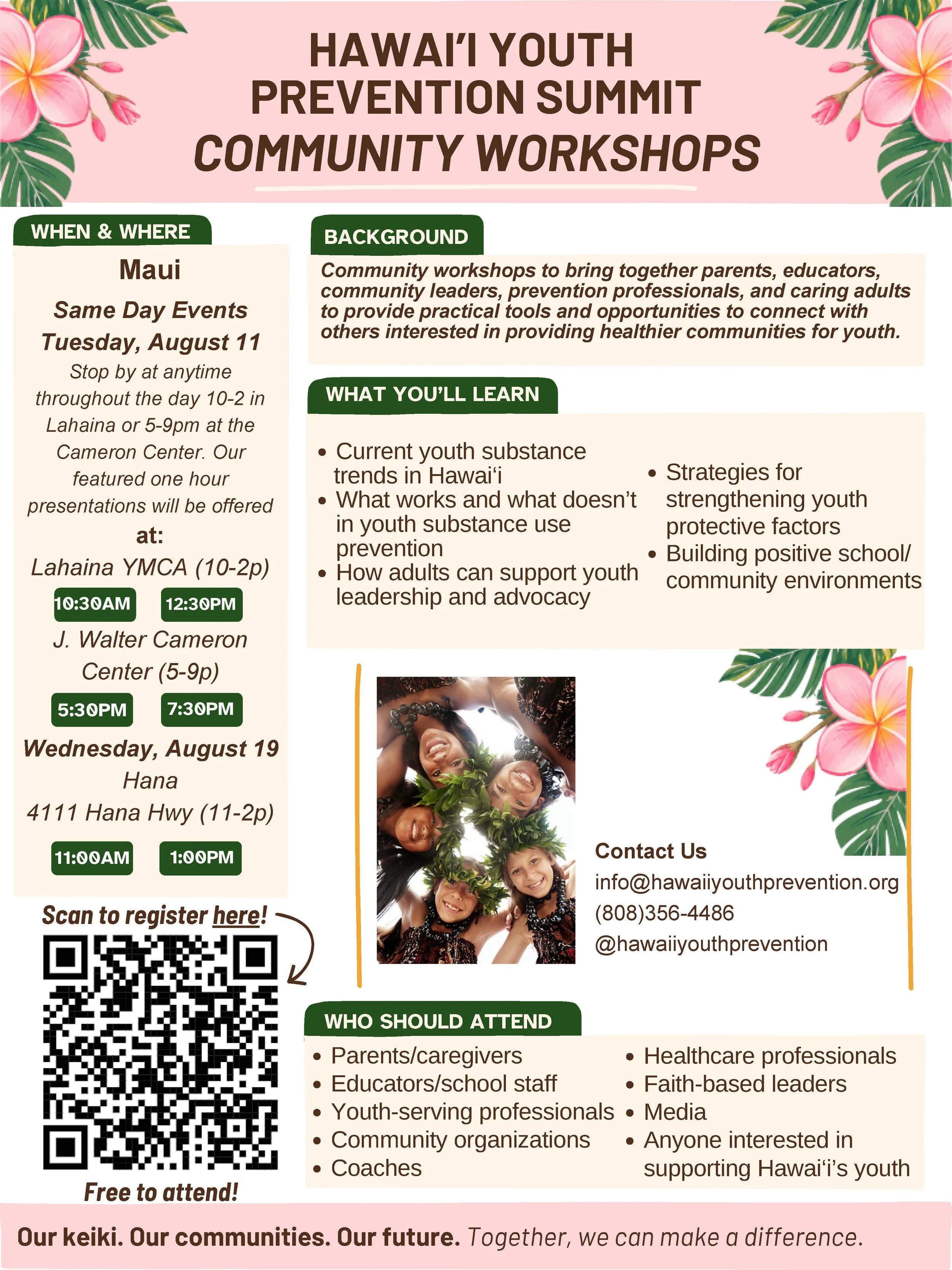 Hawaii Youth Prevention Summit