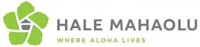 Logo of Hale Mahaolu with a green palm tree design and the text 'Hale Mahaolu Where Aloha Lives'.
