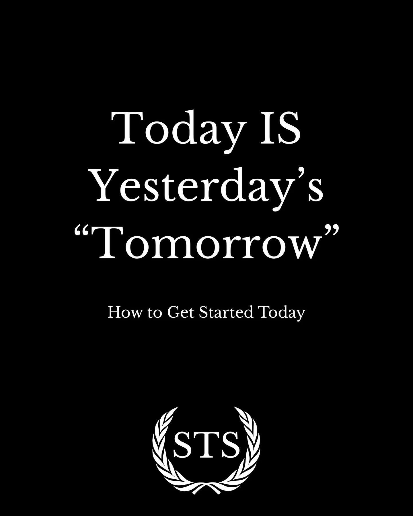 Tomorrow Never Comes

Friendly reminder for anyone who needs to hear it.

Tomorrow will never come. 

Tomorrow just becomes today.

So the only day you ever have is Today, and the moment you have is right now.

If you are waiting to do something and 