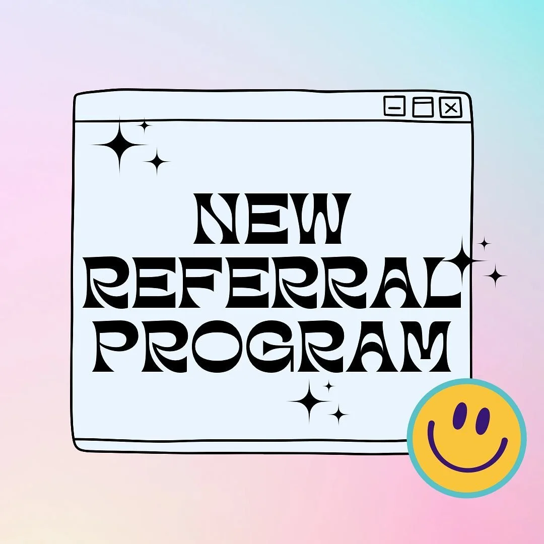 Do you enjoy seeing me for my services? Make sure to tell your friends so you can reap the benefits of my new referral program:

For every person you refer to me you will ACCUMULATE $10 off! So, you send me 1 person you receive $10 off, you send me 2