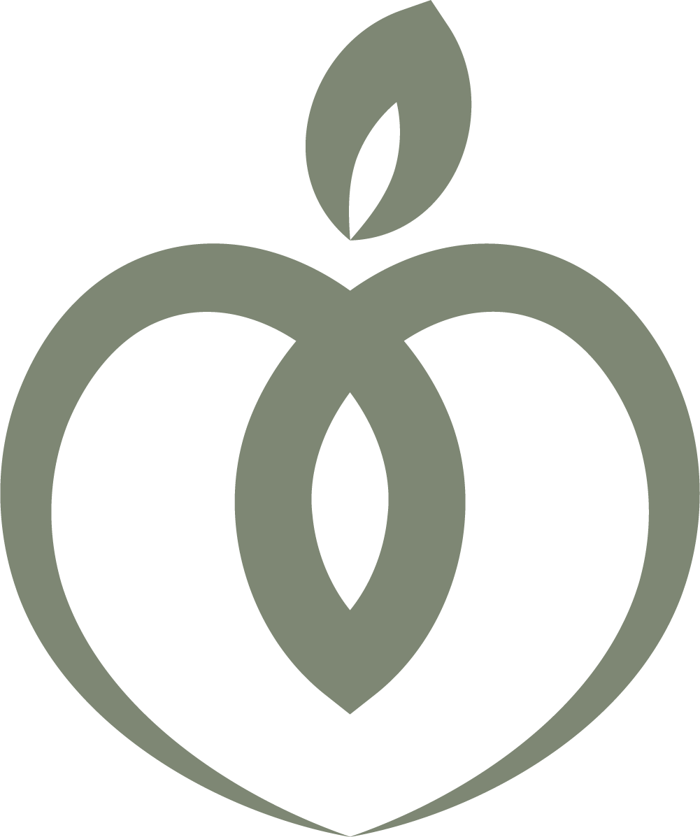 polished peach logomark