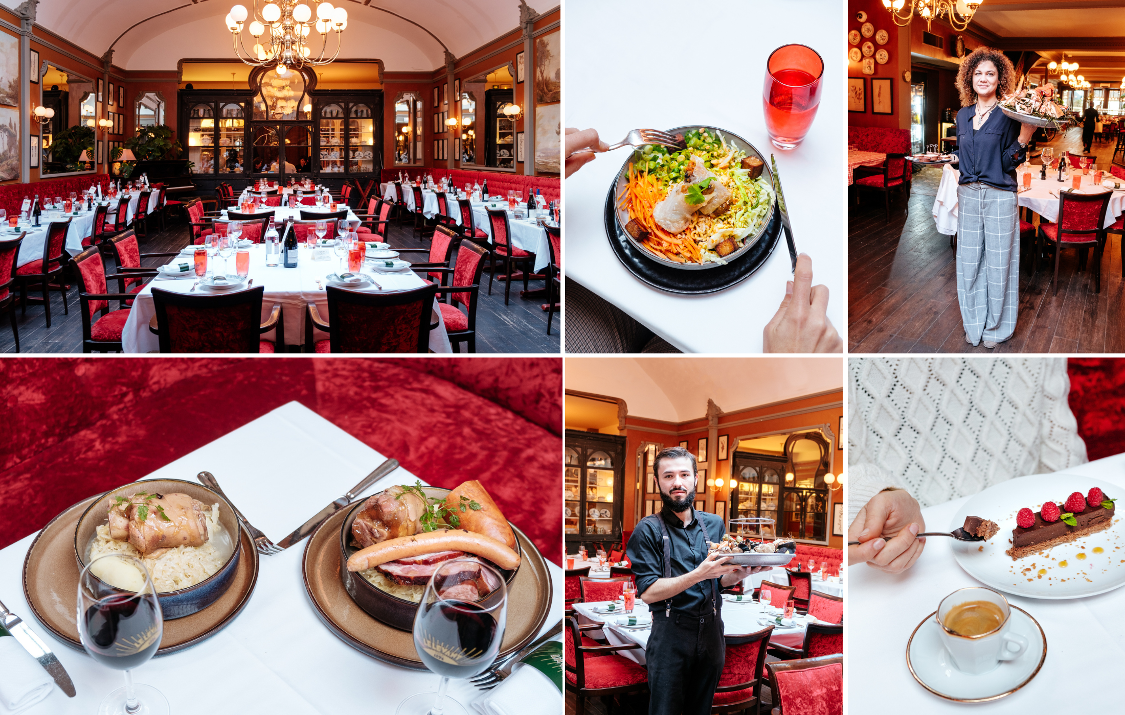 Reportage photo réalisé pour un restaurant : salle de service, plats dressés, moments en cuisine, équipe en salle et ambiance du lieu.