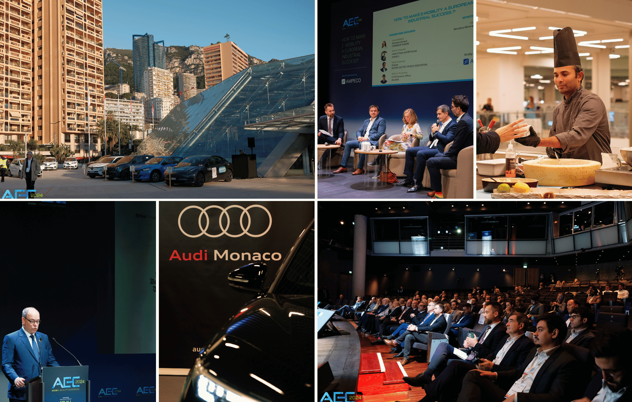 Reportage photo réalisé à Monaco lors de l’AEC 2024 : scènes de conférence, interventions, networking et ambiance d’événement professionnel.