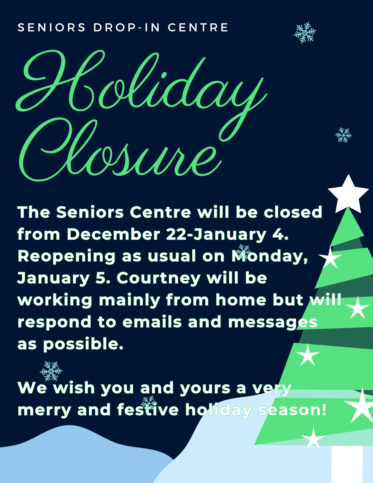 Annual Holiday Closure
