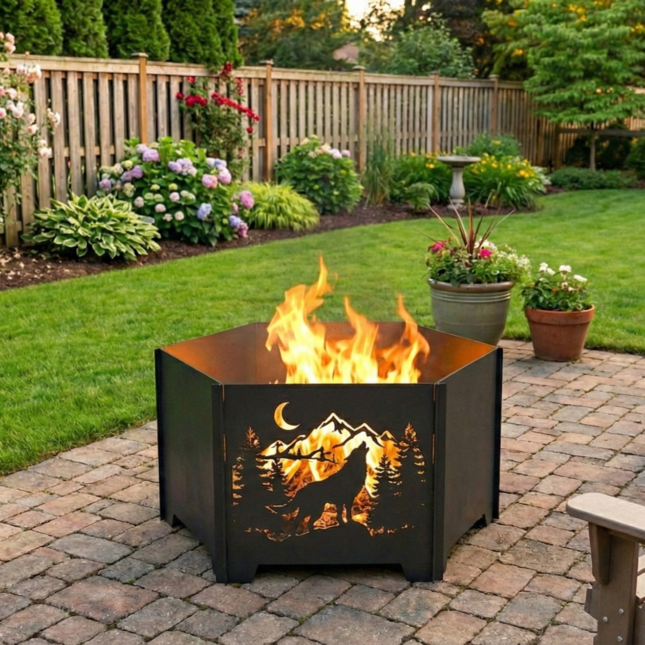 Custom Hexagon Firepit