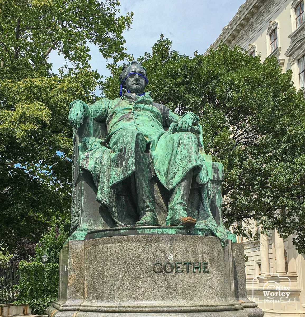 Statue of Johann Wolfgang von Goethe, considered the most influential writer in the German language