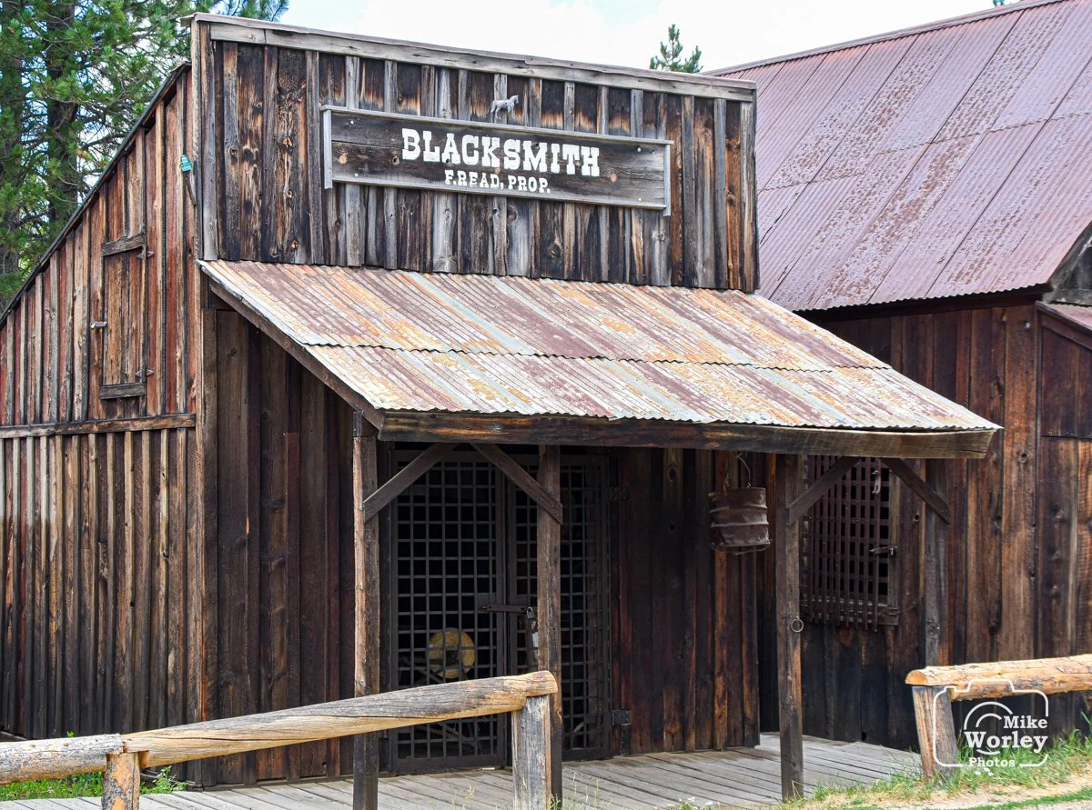 An 1860s blacksmith shop in Idaho City, Idaho