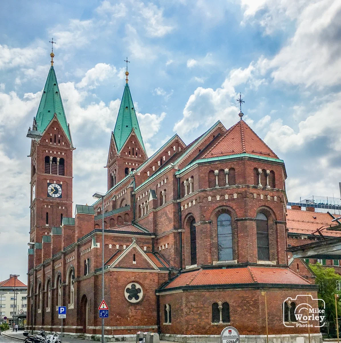 A church located just off the town square in Maribor, Slovenia
