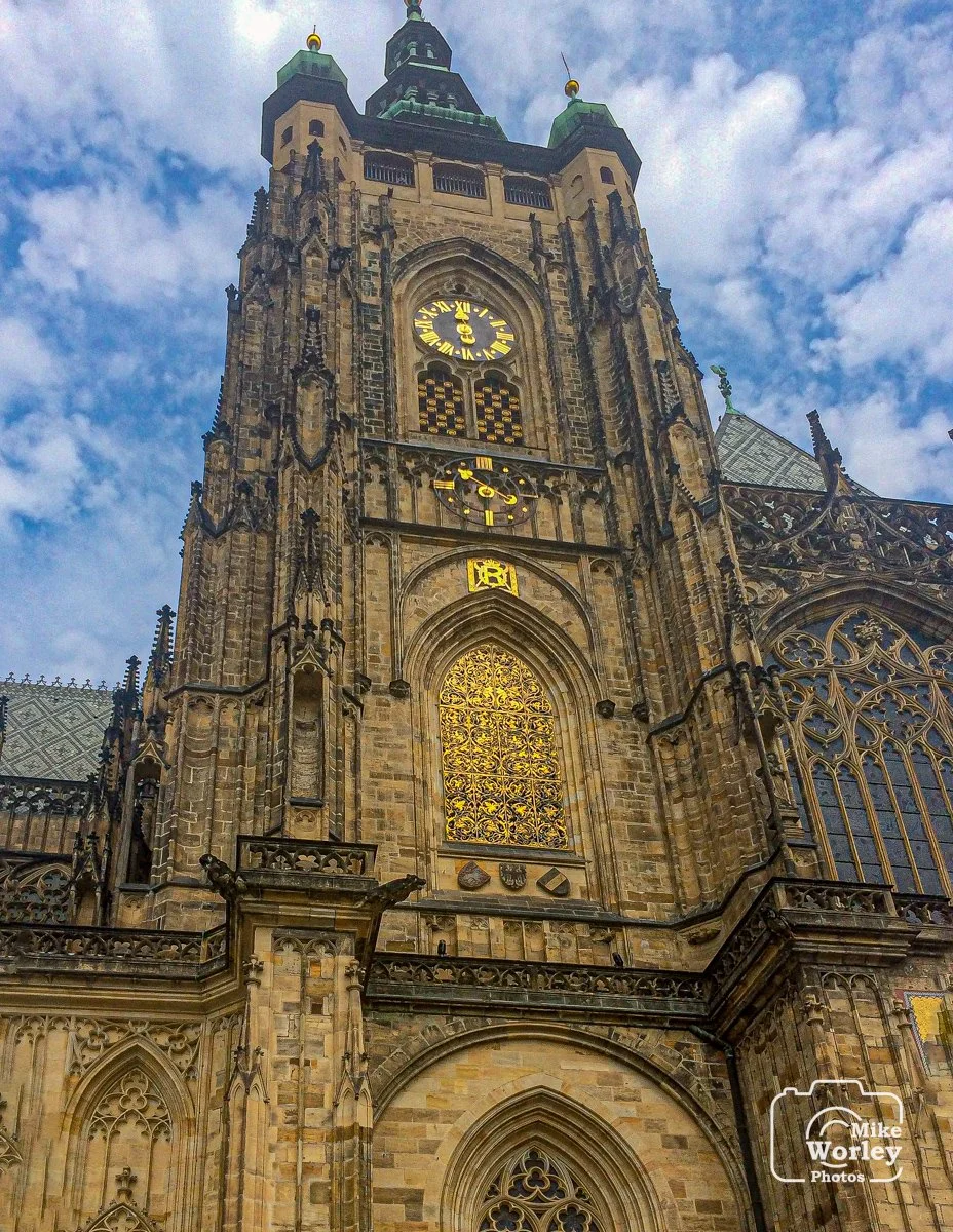 The tower of St. Vitus Cathedral