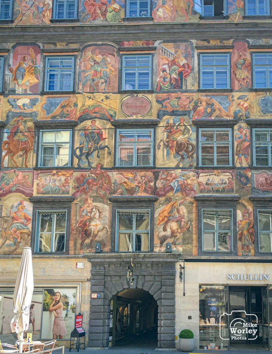 This colorful mosaic building caught my eye