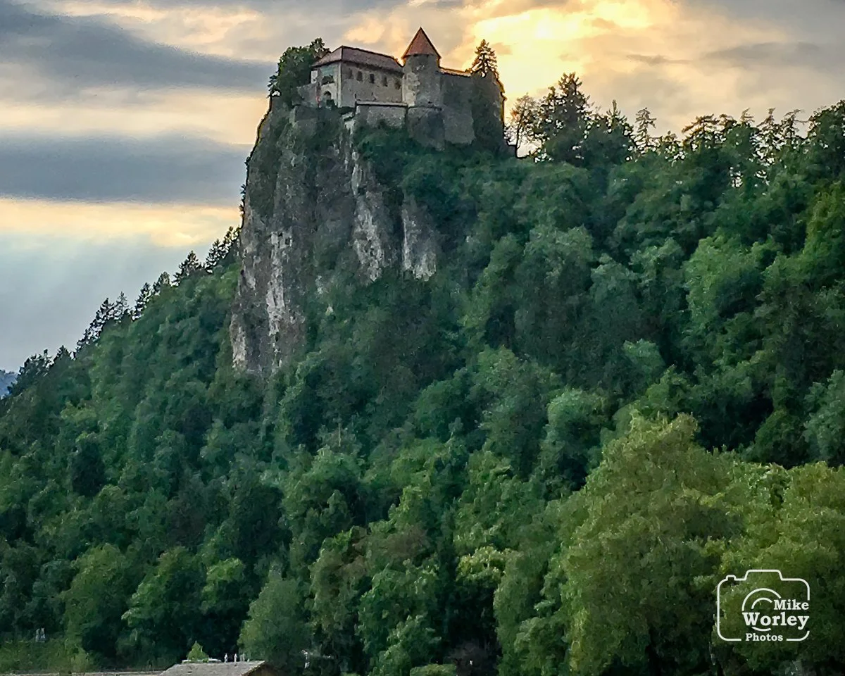 Bled Castle stands on a promontory overlooking the town and Lake Bled. The castle was first mentioned in writing in 1011 and was complete at that time.