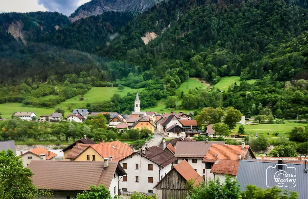 A serene mountain village in the hills northeast of Venice