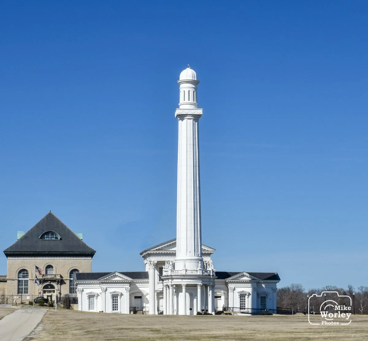 The Louisville Water Tower, built in 1860 and predating the more famous water tower in Chicago, it's still in use today.