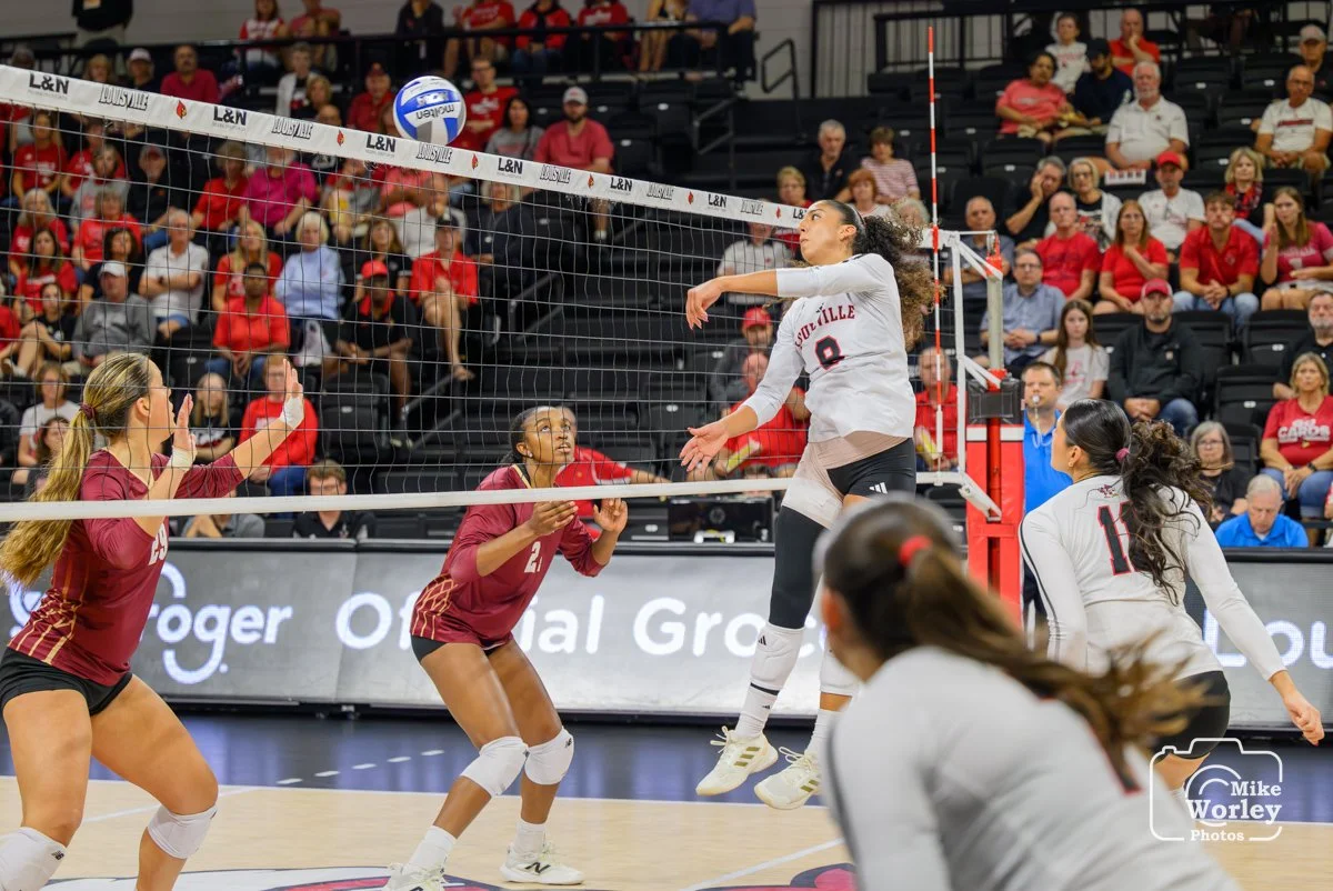 Nayelis Cabello dumps a second ball for a point