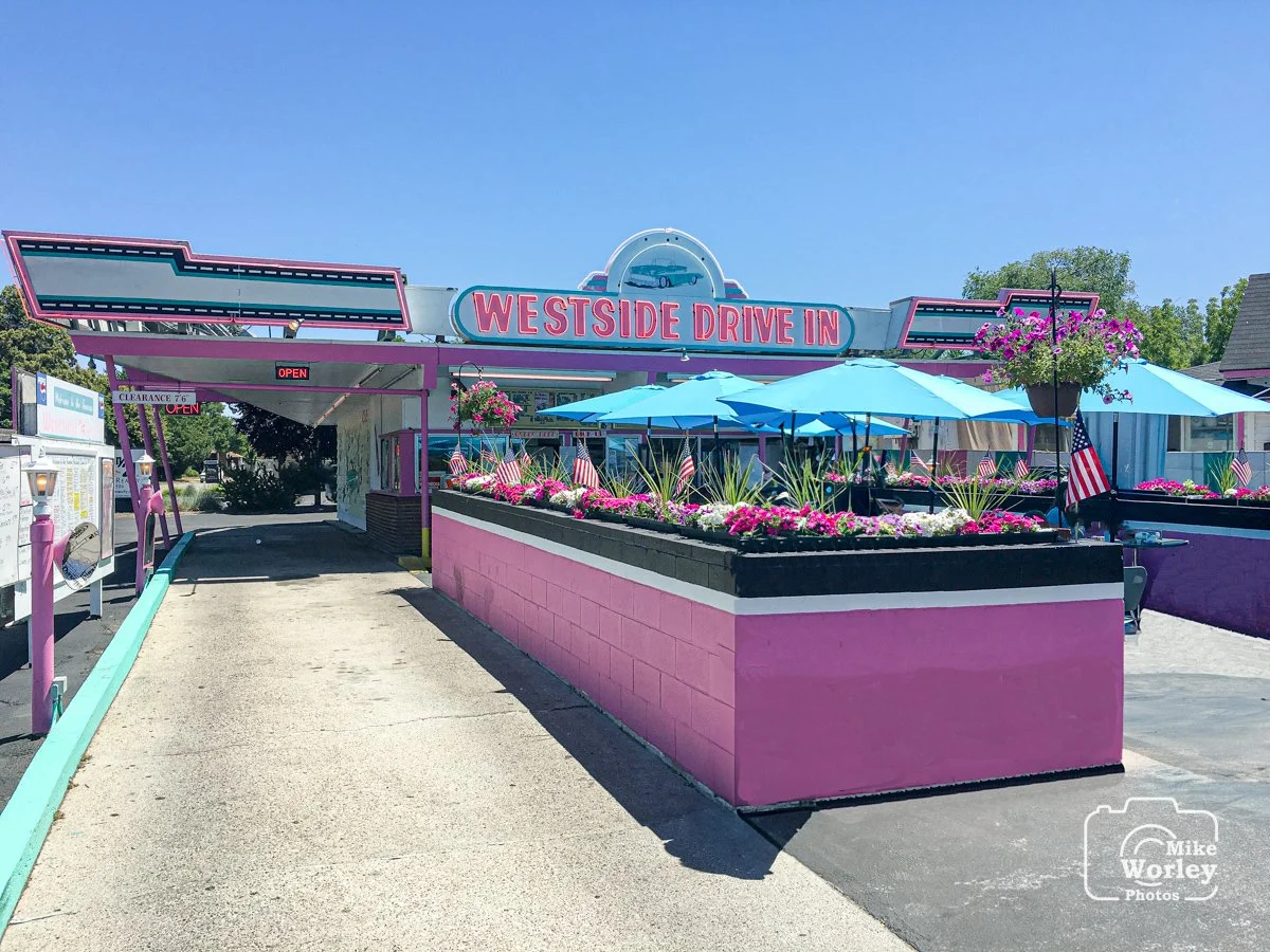 Boise's Westside Drive-In, known for its specialty meals. The owner is a classically trained chef who serves up dishes like prime rib dinners and finger steaks, as well as the usual hamburgers and hot dogs.