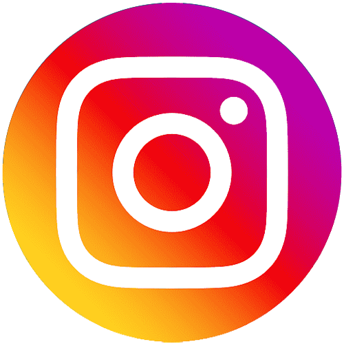 Instagram logo with a colorful gradient background
