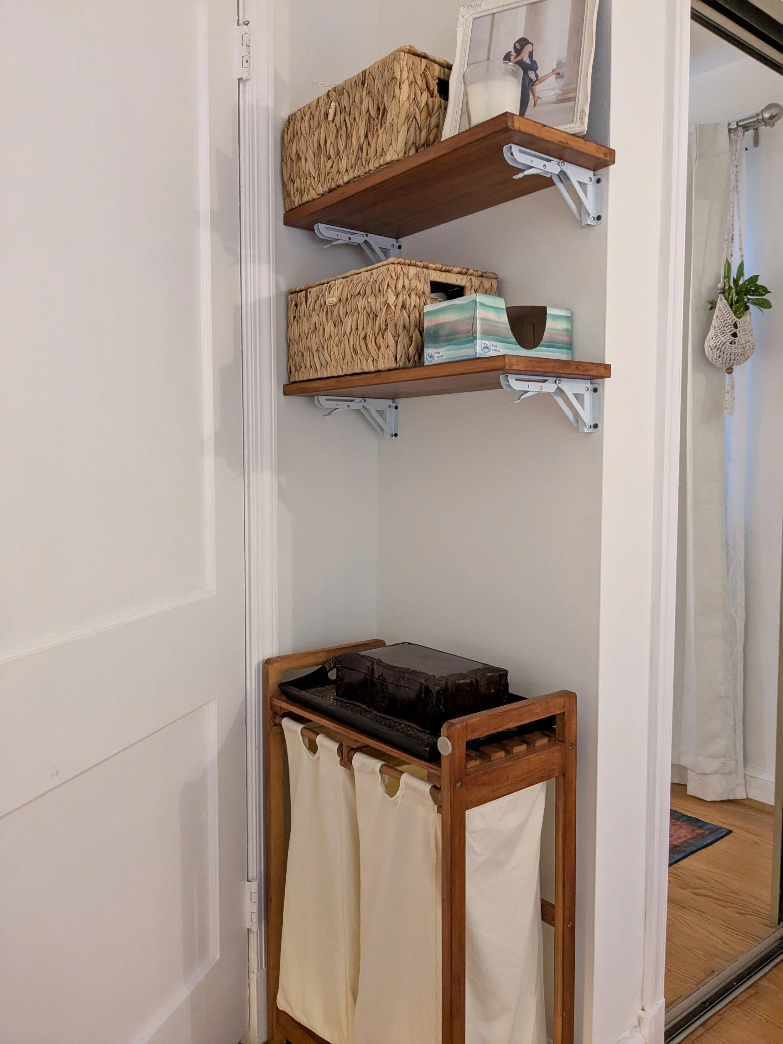 P3 - Hamper and floating shelves stained.jpg