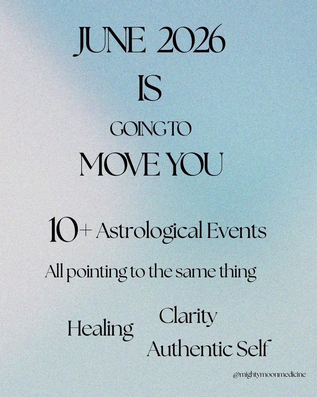 June Astrology 2026

June is a big month astrologically and I am going to share with you why. 

Swipe through for the full breakdown but the short version is this: 

June&rsquo;s astrology is creating the perfect conditions for you to look at what yo