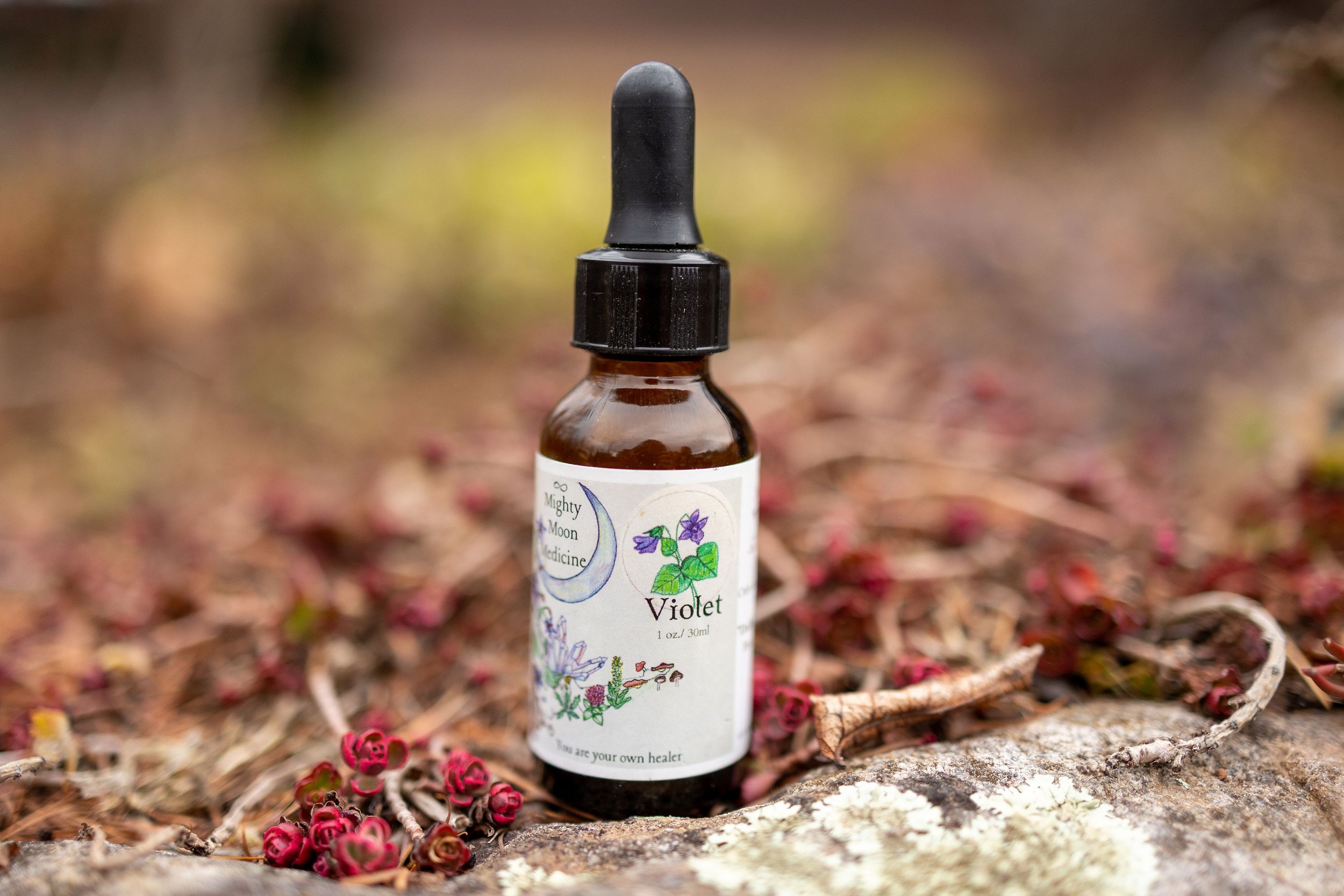 Lymphatic & Grief support. Violet 2 oz. tincture