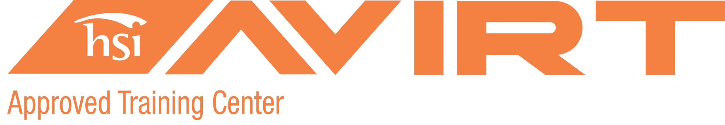 Logo for HSI MAXERT Approved Training Center in orange and black.