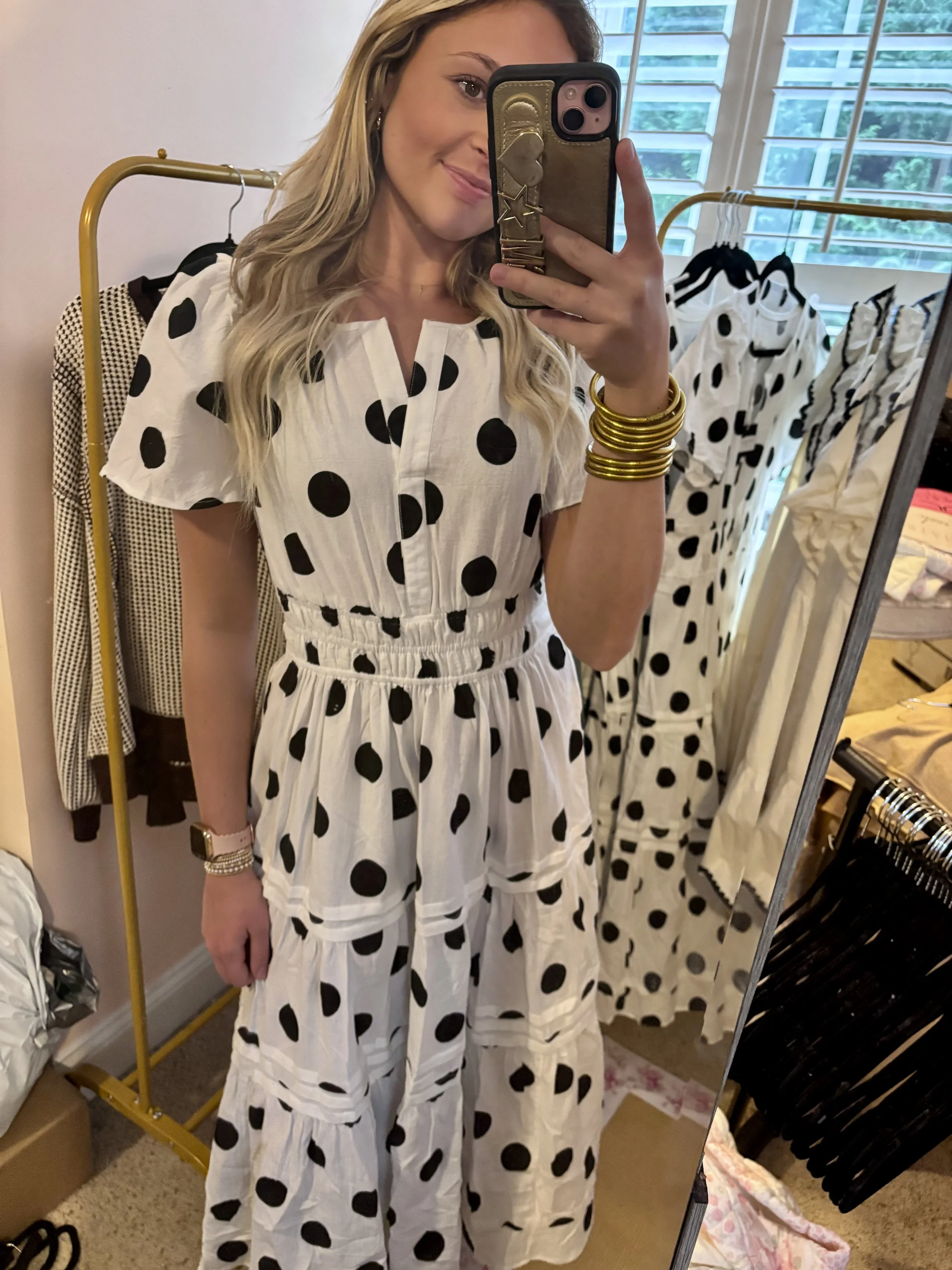 Polka dot girl dress