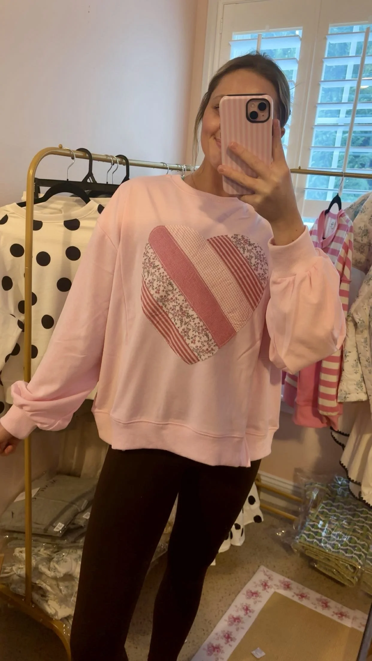 Patch work sweatshirt