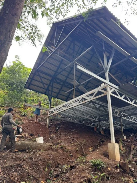 metal roof structure construction nosara costa rica