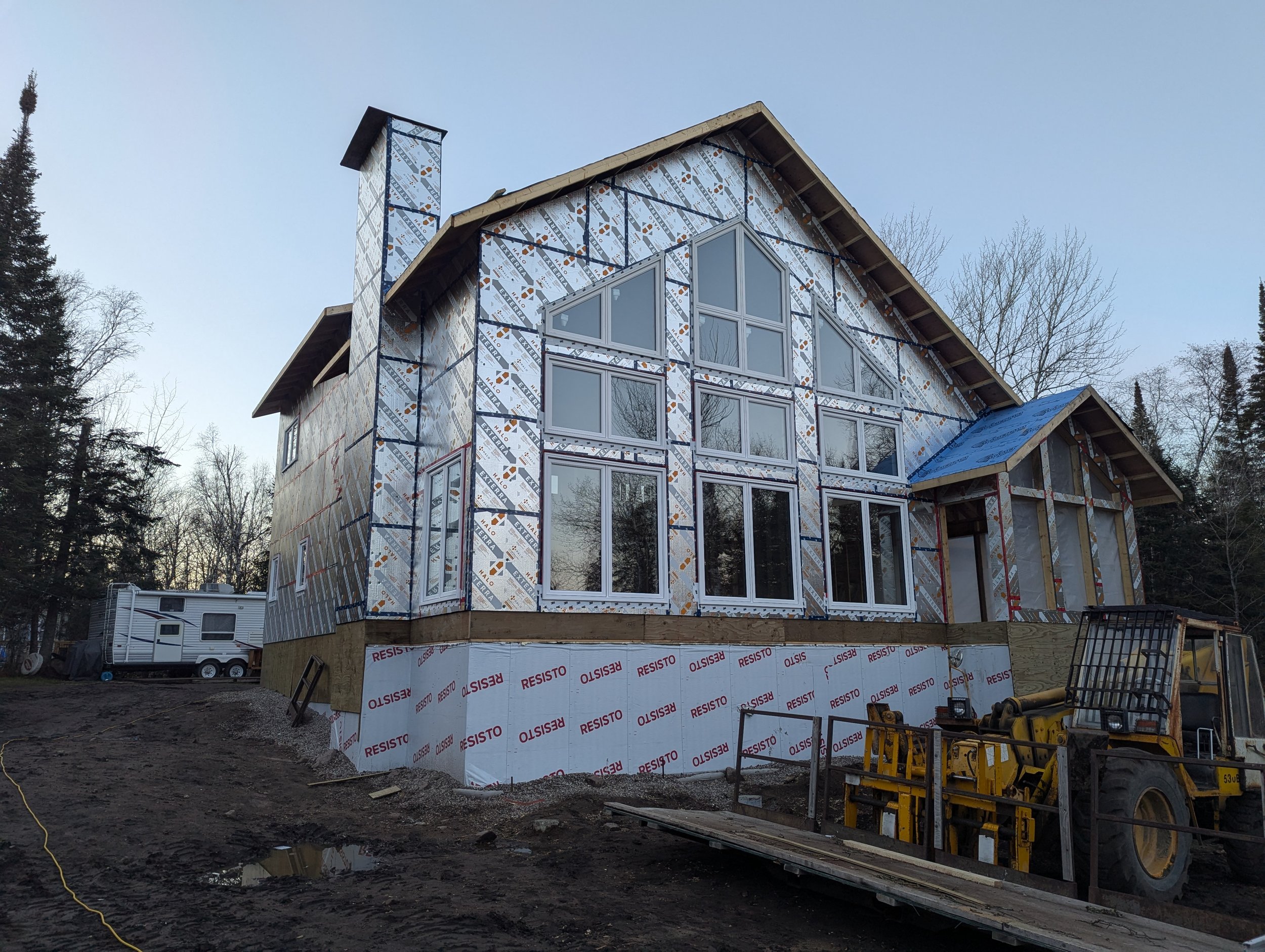 New cottage foundation and framing done in 2024