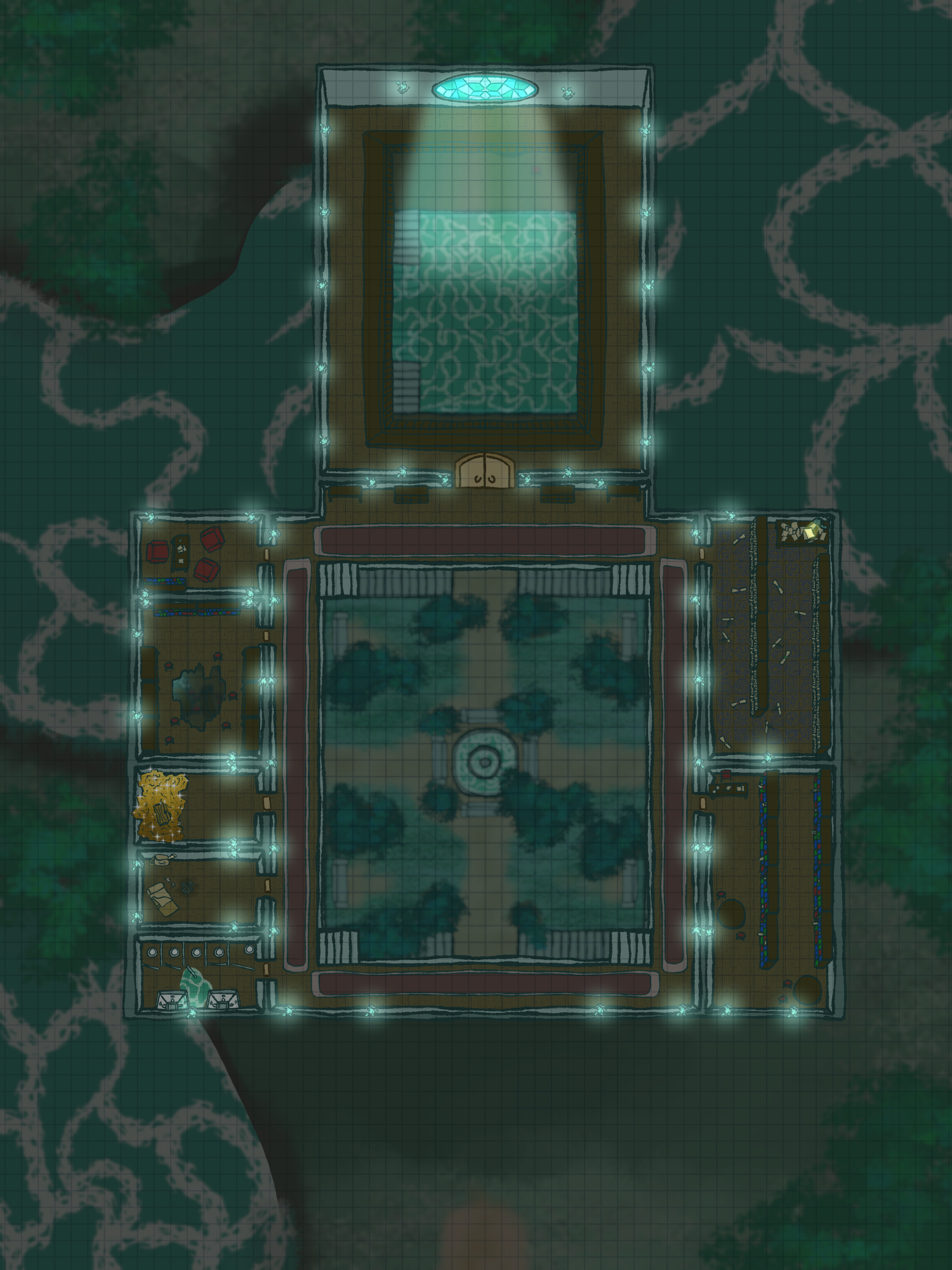Dungeons and Dragons Battle Map Floor 2