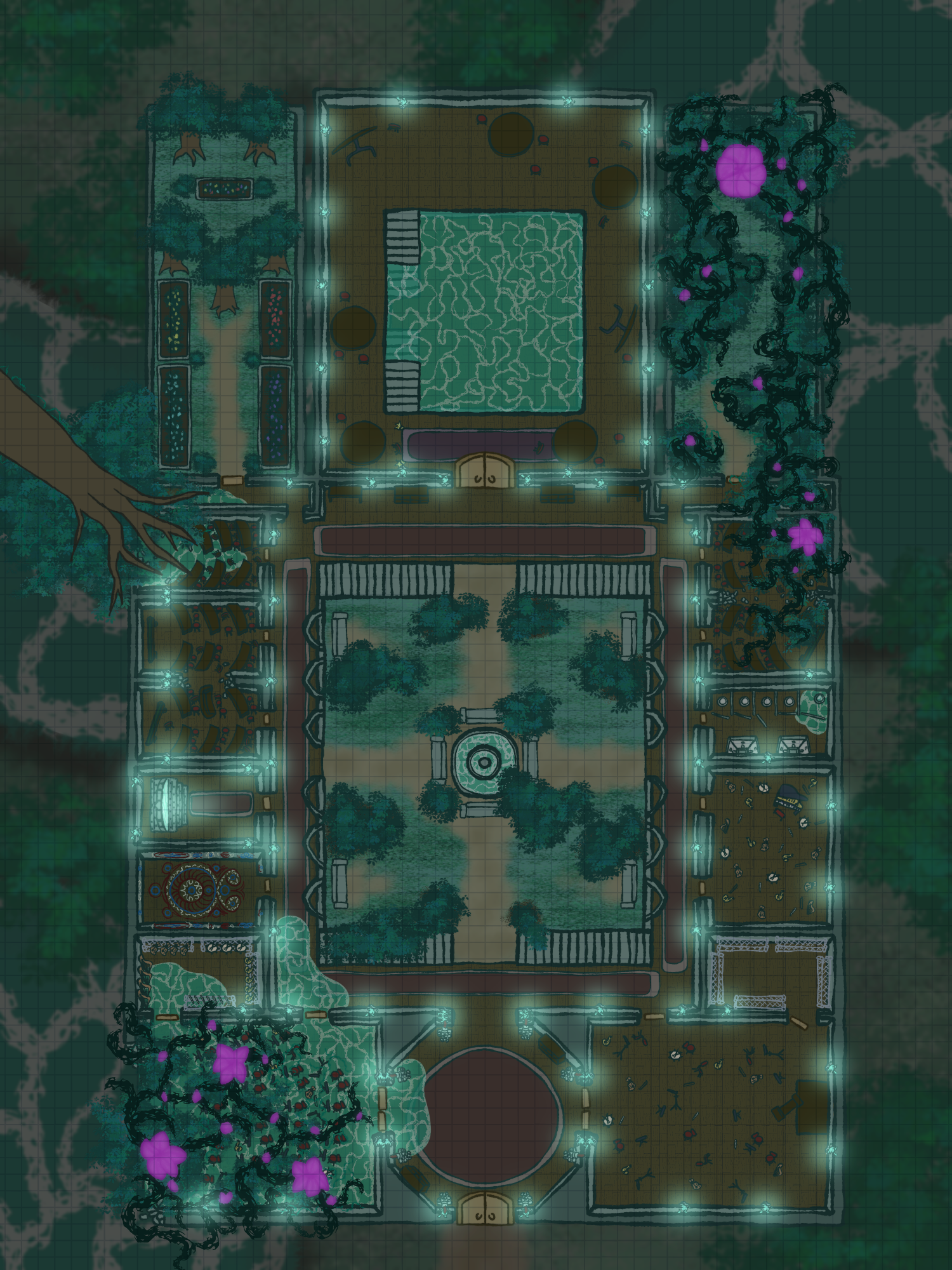 Dungeons and Dragons Battle Map Floor 1