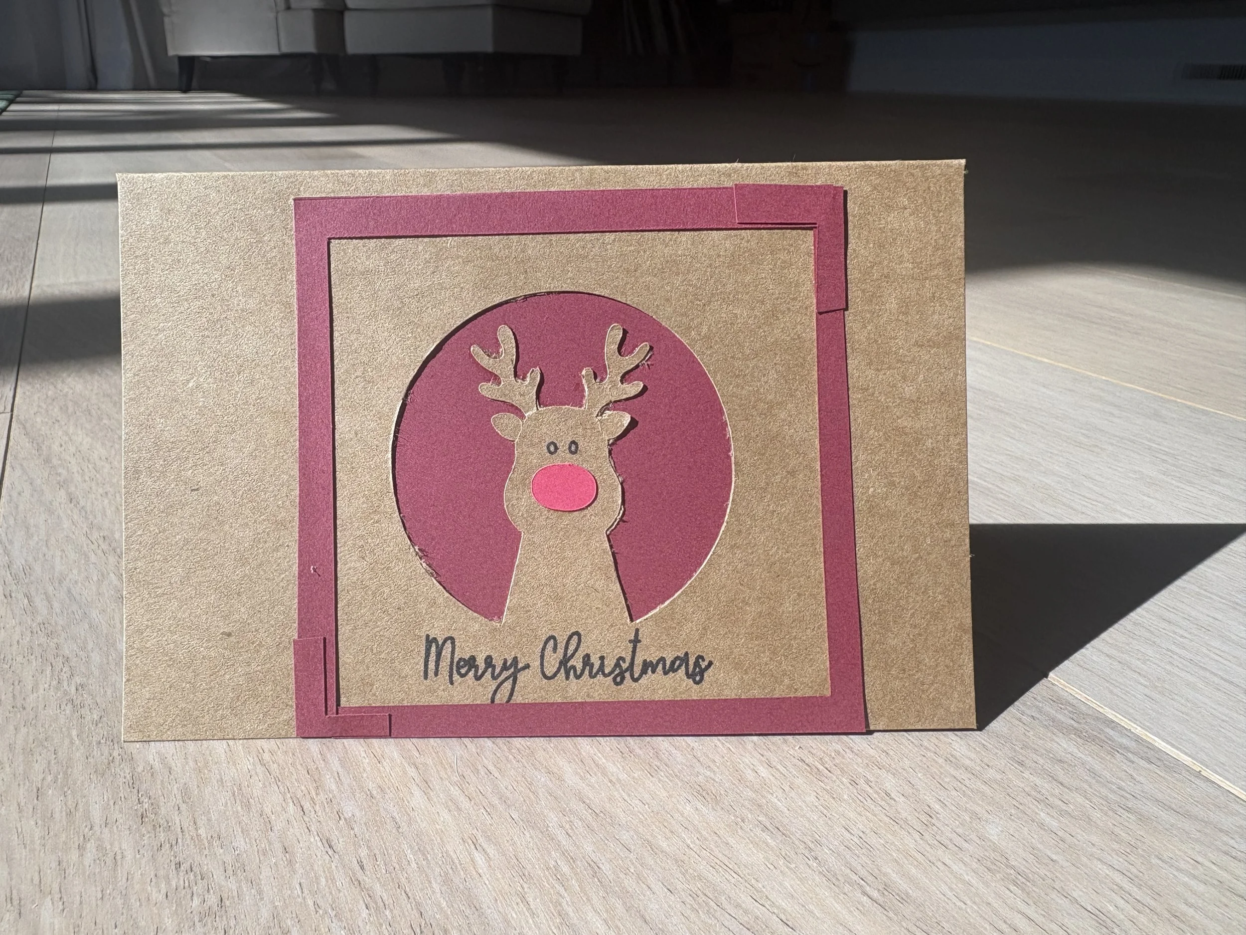 Rudolph Christmas Card