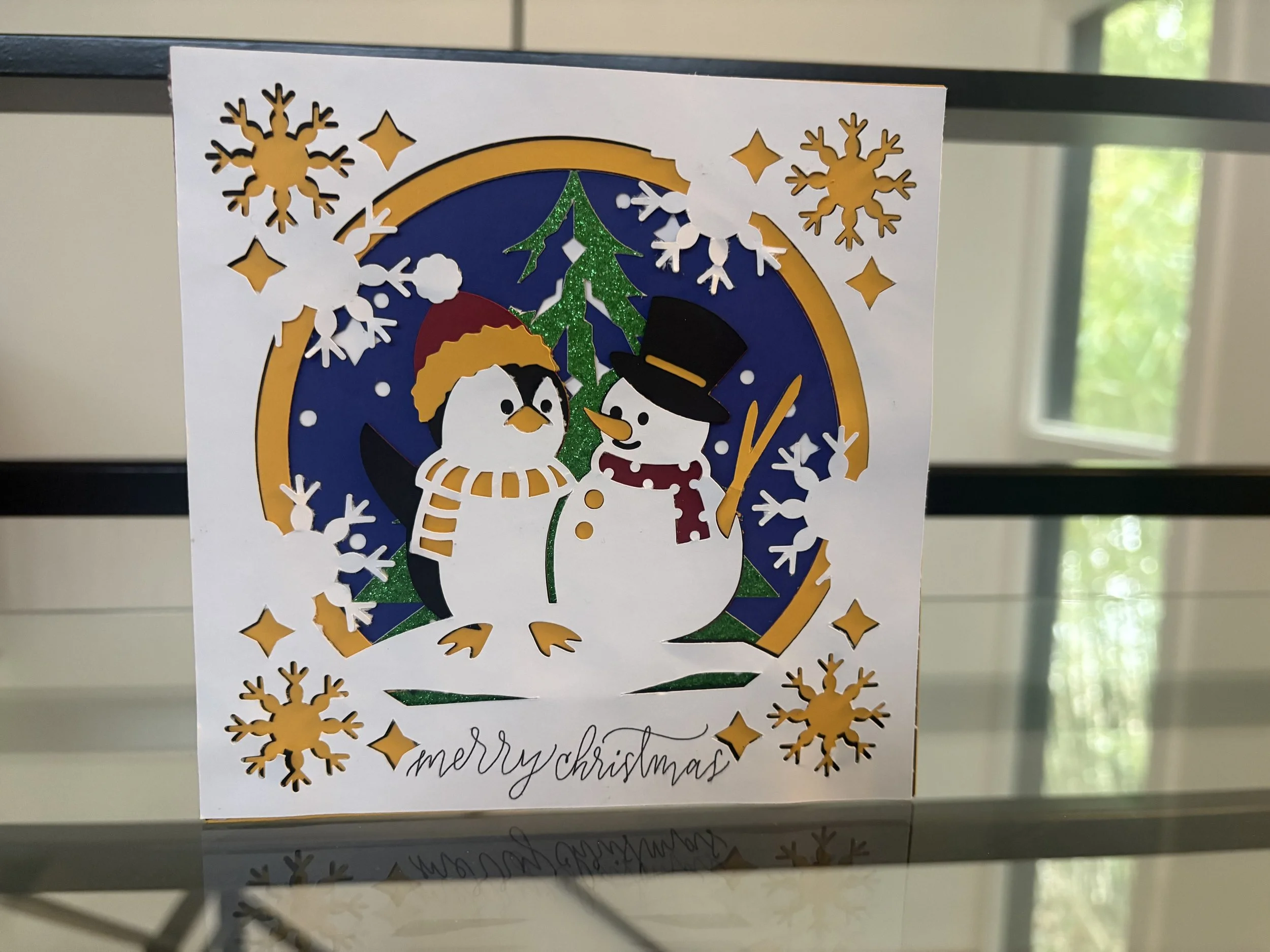 Penguin Christmas Card