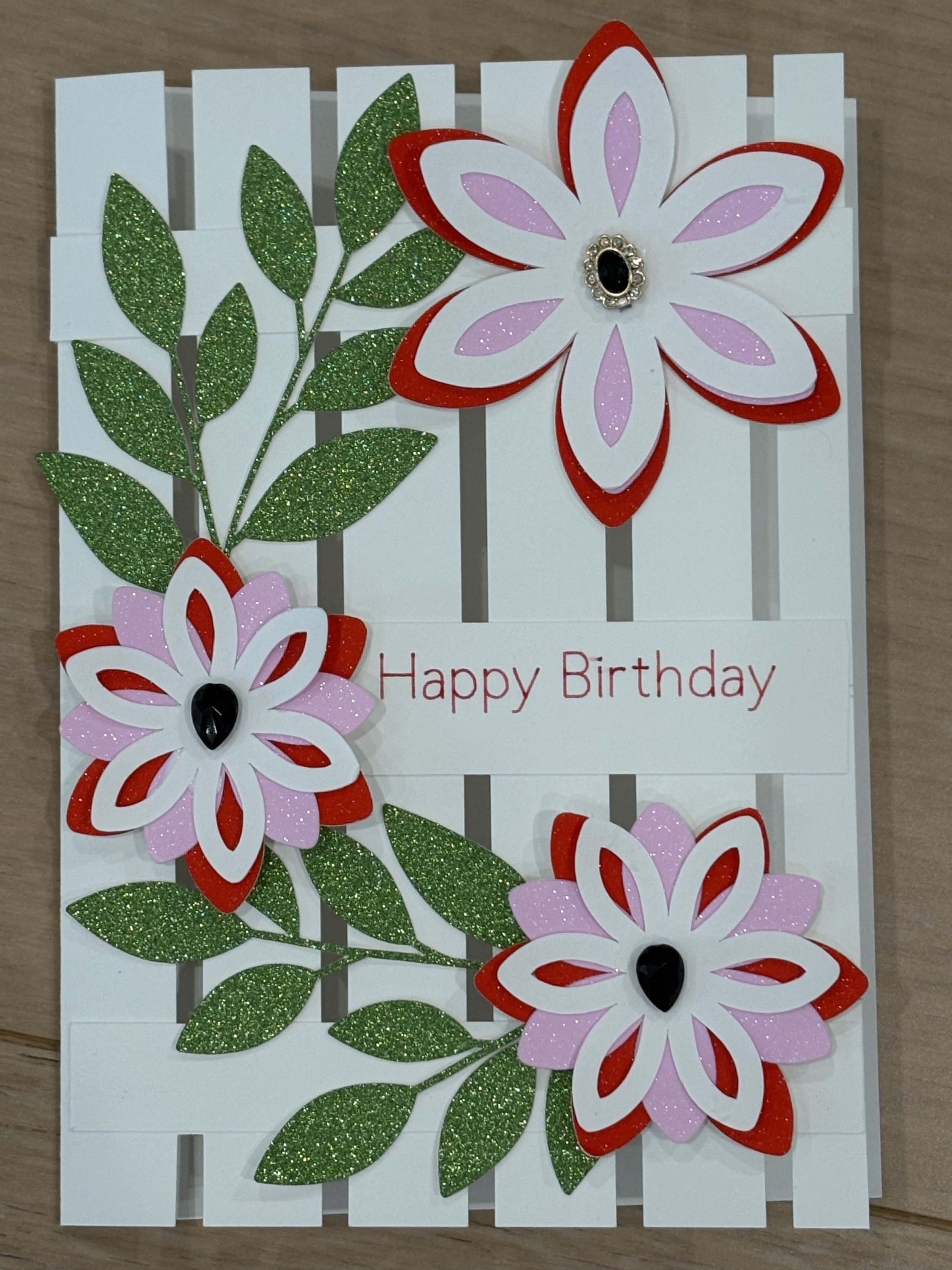 Flower birthday card